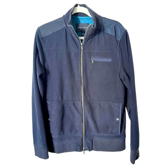 Banana Republic Men’s Full Zip Track‎ Jacket Sweatshirt Blue M - Picture 1 of 6